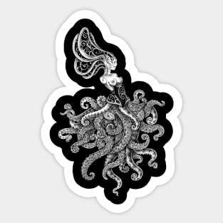 tentacle dress Sticker